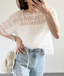 夏コーデに活躍!フェザーチュールシアーTシャツ