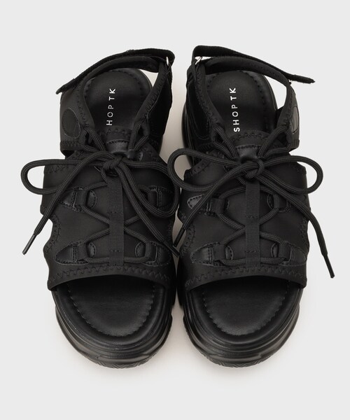 THE SHOP TK （ザ ショップ ティーケー ）の「厚底スポーティサンダル（サンダル・レディース・オフホワイト/ブラック・45/35）」の8枚目の写真