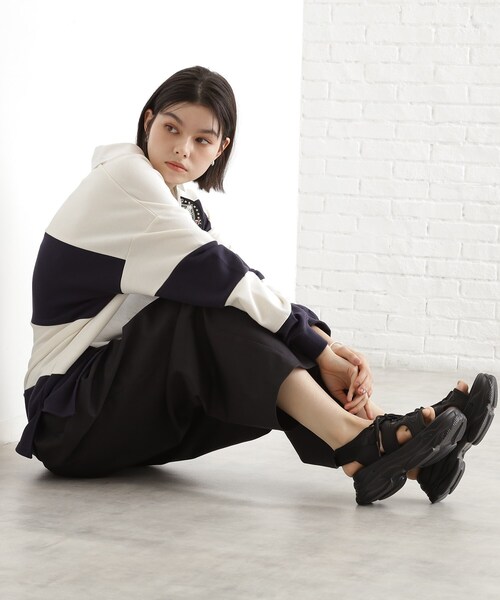 THE SHOP TK （ザ ショップ ティーケー ）の「厚底スポーティサンダル（サンダル・レディース・オフホワイト/ブラック・45/35）」の10枚目の写真