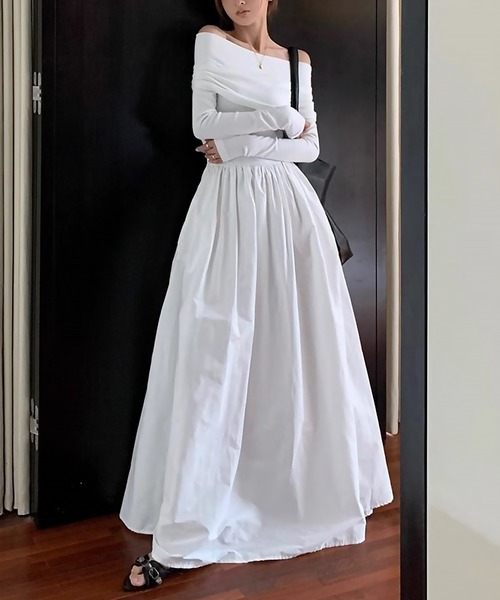 blackdia ocean(ブラックダイヤオーシャン)の「blackdia ocean オフショルドレスワンピース(ドレス・レディース・ホワイト/ブラック・SMALL/MEDIUM/LARGE)」の7枚目の写真