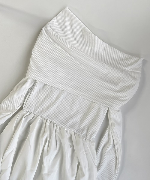 blackdia ocean(ブラックダイヤオーシャン)の「blackdia ocean オフショルドレスワンピース(ドレス・レディース・ホワイト/ブラック・SMALL/MEDIUM/LARGE)」の12枚目の写真