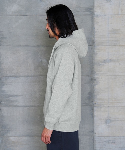 jiggys shop（ジギーズショップ）の「ダブルフェイスジップアップパーカー フーディー（パーカー・メンズ・ブラック/オフホワイト/ミックスグレー・LARGE/MEDIUM/X-LARGE）」の12枚目の写真