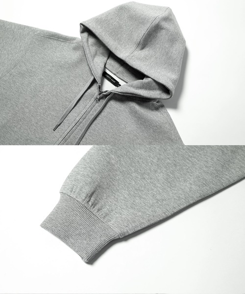 jiggys shop（ジギーズショップ）の「ダブルフェイスジップアップパーカー フーディー（パーカー・メンズ・ブラック/オフホワイト/ミックスグレー・LARGE/MEDIUM/X-LARGE）」の15枚目の写真