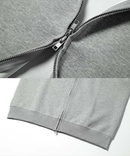 jiggys shop（ジギーズショップ）の「ダブルフェイスジップアップパーカー フーディー（パーカー・メンズ・ブラック/オフホワイト/ミックスグレー・LARGE/MEDIUM/X-LARGE）」の16枚目の写真