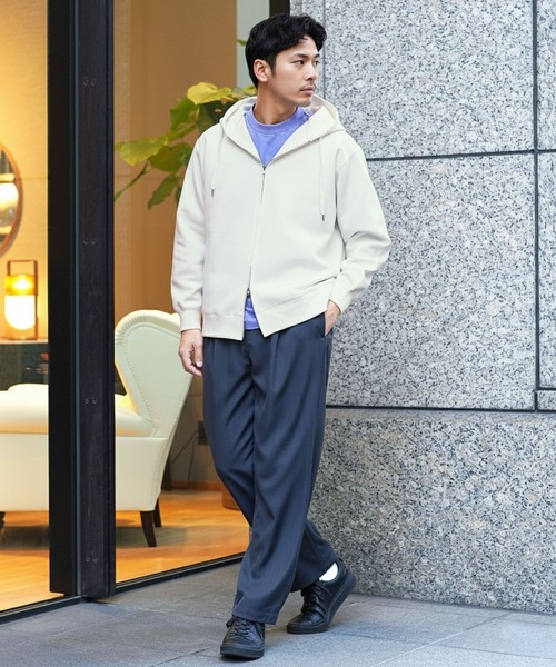 jiggys shop（ジギーズショップ）の「ダブルフェイスジップアップパーカー フーディー（パーカー・メンズ・ブラック/オフホワイト/ミックスグレー・LARGE/MEDIUM/X-LARGE）」の17枚目の写真