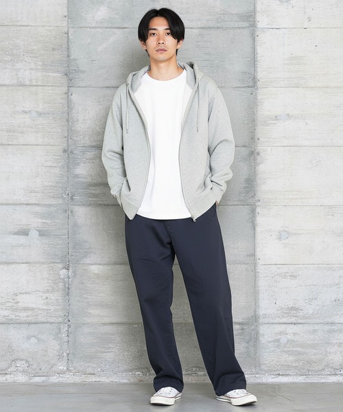 jiggys shop（ジギーズショップ）の「ダブルフェイスジップアップパーカー フーディー（パーカー・メンズ・ブラック/オフホワイト/ミックスグレー・LARGE/MEDIUM/X-LARGE）」の19枚目の写真