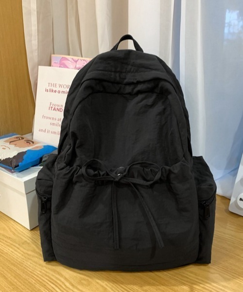 Mejoul（メジュール）の「ナイロンリボンバックパック（バックパック/リュック・レディース・ホワイト/ピンク/パープル/ベージュ/ブラック・F）」の16枚目の写真