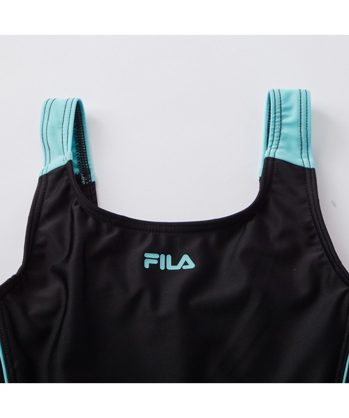 FILA(フィラ)の「FILA フィラ スクール水着 キュロットスカート 一体型 一部パット入れ口付き スポーティー 水泳 水着 120~160cm(水着・キッズ・ブラック/ブラック×ブルー/ブラック×パープル/ネイビー系1/ネイビー×ホワイト・120cm/150cm/160cm/130cm/140cm)」の13枚目の写真
