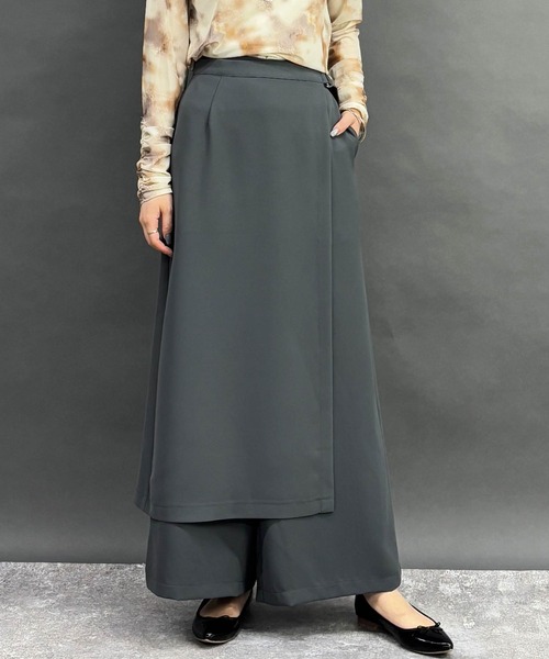 NICOLE white(ニコルホワイト)の「スカート付きパンツ(その他パンツ・レディース・ブラック/チャコール/グレー・FREE)」の3枚目の写真