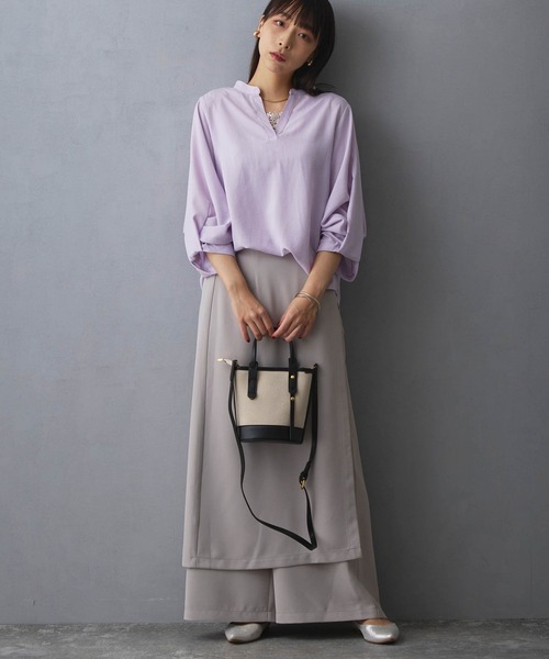 NICOLE white(ニコルホワイト)の「スカート付きパンツ(その他パンツ・レディース・ブラック/チャコール/グレー・FREE)」の11枚目の写真