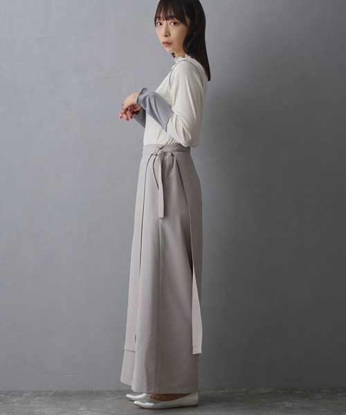 NICOLE white(ニコルホワイト)の「スカート付きパンツ(その他パンツ・レディース・ブラック/チャコール/グレー・FREE)」の12枚目の写真