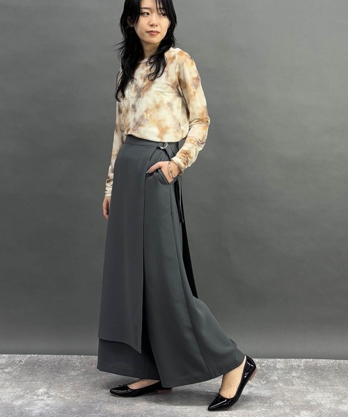 NICOLE white(ニコルホワイト)の「スカート付きパンツ(その他パンツ・レディース・ブラック/チャコール/グレー・FREE)」の5枚目の写真