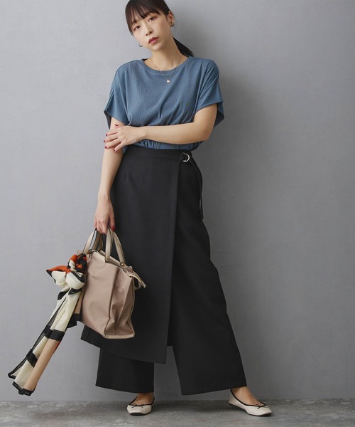 NICOLE white(ニコルホワイト)の「スカート付きパンツ(その他パンツ・レディース・ブラック/チャコール/グレー・FREE)」の6枚目の写真