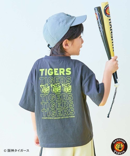 阪神タイガースコラボ】 BIGシルエット キッズ半袖Tシャツ（T