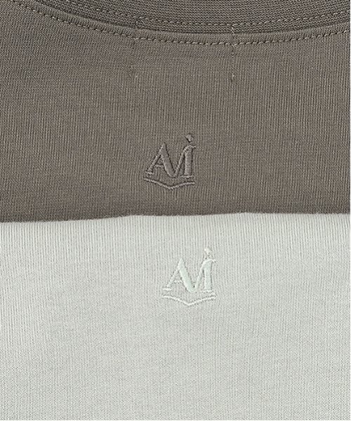 セール】【AMI】バイカラー転写ビッグTシャツ（Tシャツ