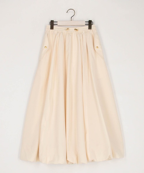 NICOLE white（ニコルホワイト）の「バルーンスカート（スカート・レディース・モカ/ブラック/オフホワイト・FREE）」の14枚目の写真