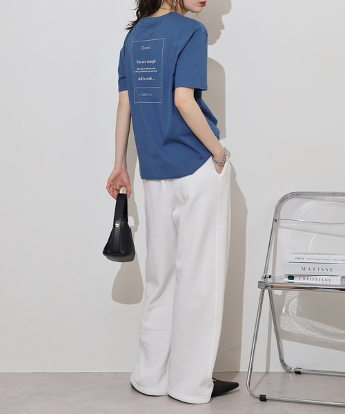Arinomama(アリノママ)の「バックプリントTシャツ(Tシャツ/カットソー・レディース・オレンジ/ブルー/ホワイト/ブラック・FREE)」の22枚目の写真