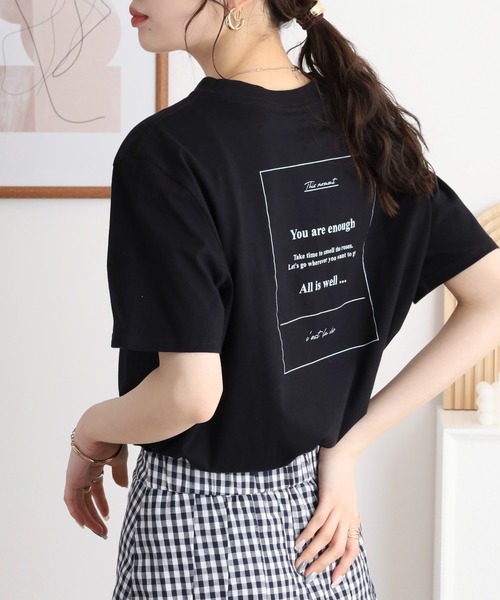 Arinomama(アリノママ)の「バックプリントTシャツ(Tシャツ/カットソー・レディース・オレンジ/ブルー/ホワイト/ブラック・FREE)」の14枚目の写真