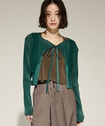 【kotohayokozawa/コトハヨコザワ】SHEER LAYERED  CARDIGAN/シアーレイヤードカーディガン