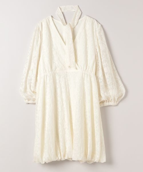 JEANASIS（ジーナシス）の「カシュクールバルーンタイワンピース/328176（ワンピース・レディース・チャコールグレー/ホワイト・FREE）」の21枚目の写真