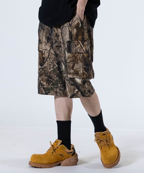 JOHN'S CLOSET（ジョンズクローゼット）の「【13】ツリーカモ ワイドカーゴショーツ（カーゴパンツ・メンズ・リアルツリーカモ・SMALL/MEDIUM/X-LARGE/LARGE）」の3枚目の写真