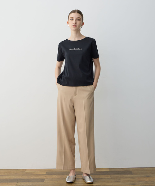 LE SOUK HOLIDAY(ルスークホリデー)の「【接触冷感】ラインストーンTシャツ(Tシャツ/カットソー・レディース・ブラック/オフホワイト/レッド/グリーン・M/L)」の9枚目の写真