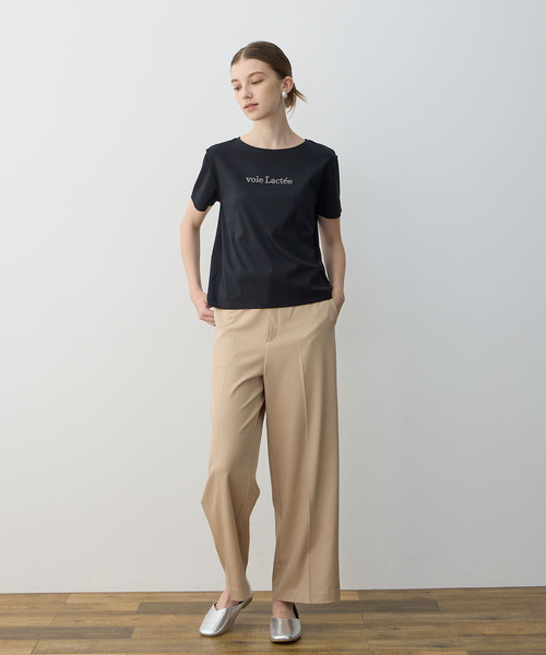 LE SOUK HOLIDAY(ルスークホリデー)の「【接触冷感】ラインストーンTシャツ(Tシャツ/カットソー・レディース・ブラック/オフホワイト/レッド/グリーン・M/L)」の10枚目の写真