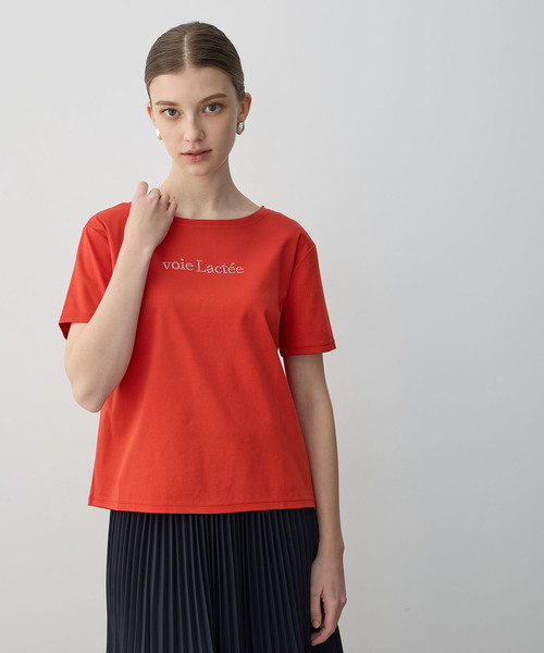 LE SOUK HOLIDAY(ルスークホリデー)の「【接触冷感】ラインストーンTシャツ(Tシャツ/カットソー・レディース・ブラック/オフホワイト/レッド/グリーン・M/L)」の11枚目の写真