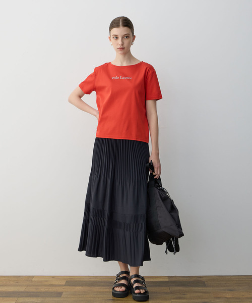 LE SOUK HOLIDAY(ルスークホリデー)の「【接触冷感】ラインストーンTシャツ(Tシャツ/カットソー・レディース・ブラック/オフホワイト/レッド/グリーン・M/L)」の12枚目の写真