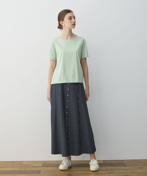 LE SOUK HOLIDAY(ルスークホリデー)の「【接触冷感】ラインストーンTシャツ(Tシャツ/カットソー・レディース・ブラック/オフホワイト/レッド/グリーン・M/L)」の15枚目の写真