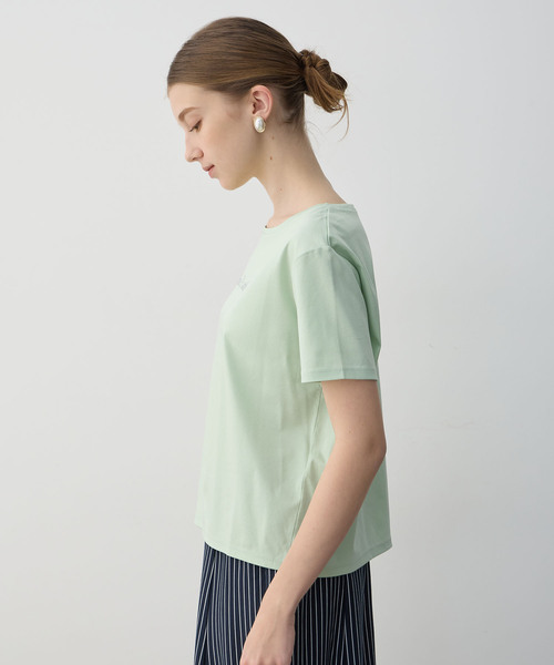 LE SOUK HOLIDAY(ルスークホリデー)の「【接触冷感】ラインストーンTシャツ(Tシャツ/カットソー・レディース・ブラック/オフホワイト/レッド/グリーン・M/L)」の16枚目の写真