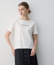 【接触冷感】ラインストーンTシャツ