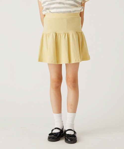 ever closet（エバークローゼット）の「1分丈無地スカッツ（スカート・キッズ・グリーン系その他4/ブラウン系その他3/ダークネイビー/レッド系その他/グリーン/ブラック/イエロー系その他/ブルー系その他4/サックスブルー/チャコール/ラベンダー/オレンジ・90cm/100cm/110cm/120cm/130cm/140cm）」の10枚目の写真