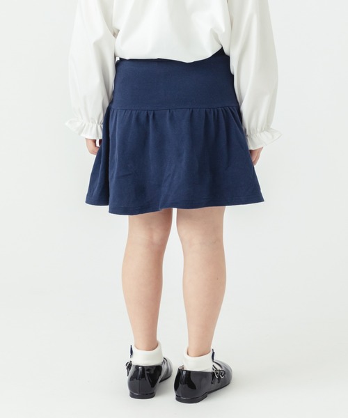 ever closet（エバークローゼット）の「1分丈無地スカッツ（スカート・キッズ・グリーン系その他4/ブラウン系その他3/ダークネイビー/レッド系その他/グリーン/ブラック/イエロー系その他/ブルー系その他4/サックスブルー/チャコール/ラベンダー/オレンジ・90cm/100cm/110cm/120cm/130cm/140cm）」の8枚目の写真