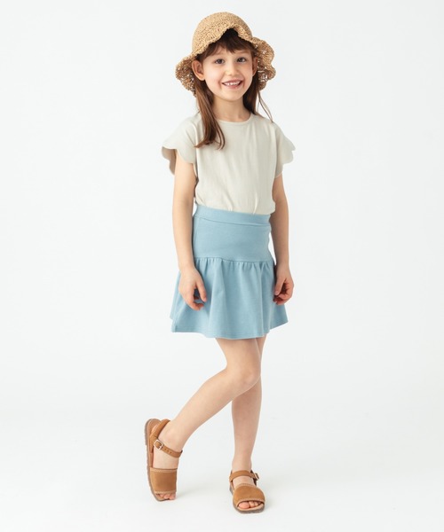 ever closet（エバークローゼット）の「1分丈無地スカッツ（スカート・キッズ・グリーン系その他4/ブラウン系その他3/ダークネイビー/レッド系その他/グリーン/ブラック/イエロー系その他/ブルー系その他4/サックスブルー/チャコール/ラベンダー/オレンジ・90cm/100cm/110cm/120cm/130cm/140cm）」の17枚目の写真