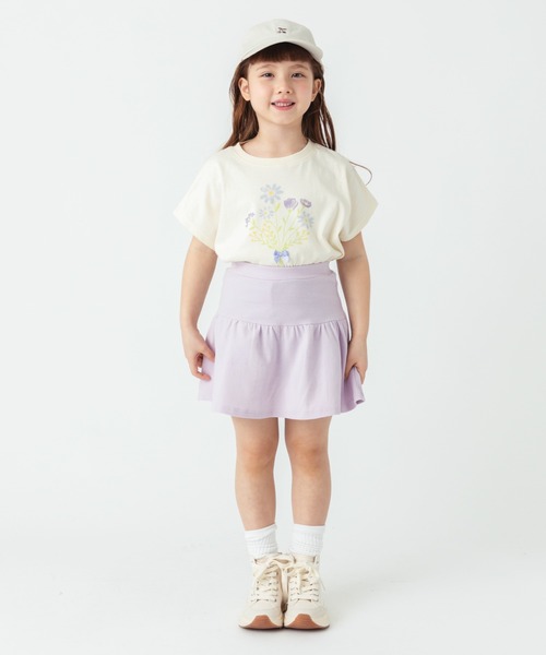 ever closet（エバークローゼット）の「1分丈無地スカッツ（スカート・キッズ・グリーン系その他4/ブラウン系その他3/ダークネイビー/レッド系その他/グリーン/ブラック/イエロー系その他/ブルー系その他4/サックスブルー/チャコール/ラベンダー/オレンジ・90cm/100cm/110cm/120cm/130cm/140cm）」の20枚目の写真