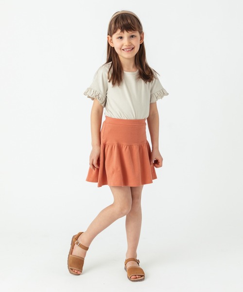 ever closet（エバークローゼット）の「1分丈無地スカッツ（スカート・キッズ・グリーン系その他4/ブラウン系その他3/ダークネイビー/レッド系その他/グリーン/ブラック/イエロー系その他/ブルー系その他4/サックスブルー/チャコール/ラベンダー/オレンジ・90cm/100cm/110cm/120cm/130cm/140cm）」の22枚目の写真