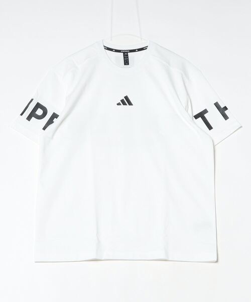 adidas(アディダス)の「アディダス adidas ワーディング パック ルーズフィット ヘビーシングルジャージー 半袖Tシャツ(Tシャツ/カットソー・メンズ・ペールイエロー/ブラック/ホワイト・S/M/L/LL/3L)」の1枚目の写真