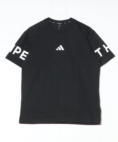 adidas(アディダス)の「アディダス adidas ワーディング パック ルーズフィット ヘビーシングルジャージー 半袖Tシャツ(Tシャツ/カットソー・メンズ・ペールイエロー/ブラック/ホワイト・S/M/L/LL/3L)」の3枚目の写真