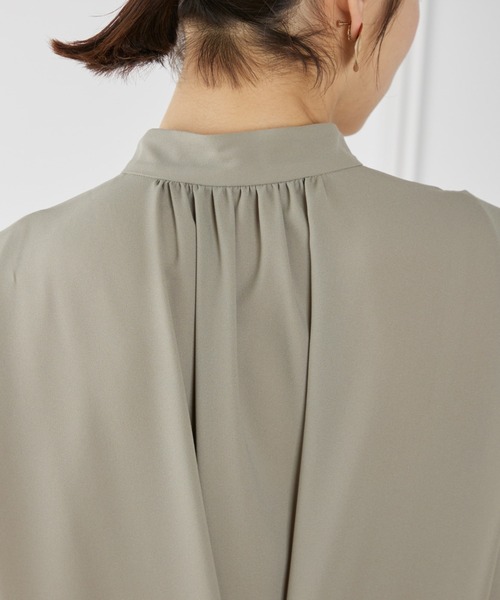 INED（イネド）の「【WEB限定】ノースリーブシャツドレス（ワンピース・レディース・ブラック/サンドグレー/モカ・9号/7号）」の14枚目の写真