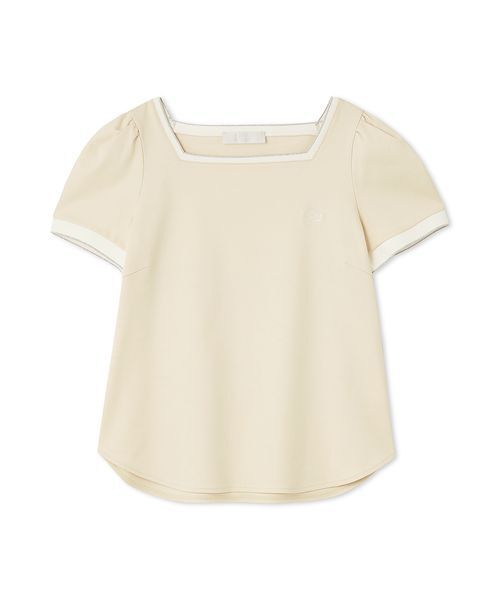 CELFORD（セルフォード）の「カリグラフィ刺繍Tシャツ（Tシャツ/カットソー・レディース・ライトベージュ/ブラック/オフホワイト・FREE）」の3枚目の写真