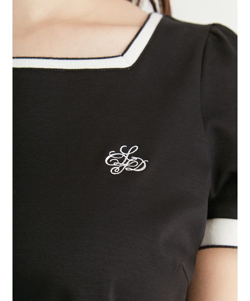 CELFORD（セルフォード）の「カリグラフィ刺繍Tシャツ（Tシャツ/カットソー・レディース・ライトベージュ/ブラック/オフホワイト・FREE）」の10枚目の写真