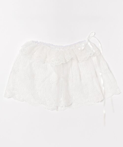 WEGO（ウィゴー）の「WEGO/レースリボンラップスカート（スカート・レディース・ホワイト・FREE）」の5枚目の写真