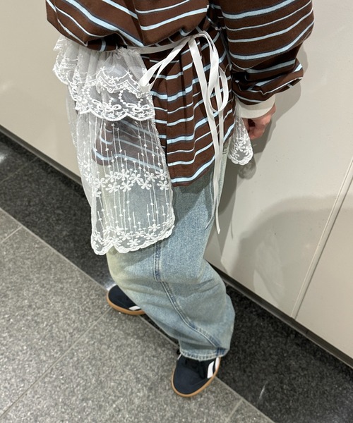 WEGO（ウィゴー）の「WEGO/レースリボンラップスカート（スカート・レディース・ホワイト・FREE）」の2枚目の写真