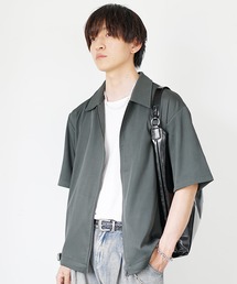 【MinoriTY】Wジップレギュラーカラー半袖シャツ