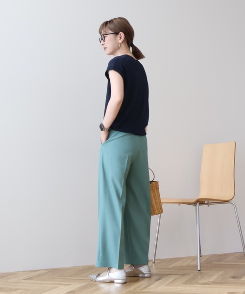 AMERICAN HOLIC（アメリカンホリック）の「接触冷感フレンチスリーブニットプルオーバー（ニット/セーター・レディース・その他7/ネイビー/ミント/オフホワイト・L/M）」の11枚目の写真