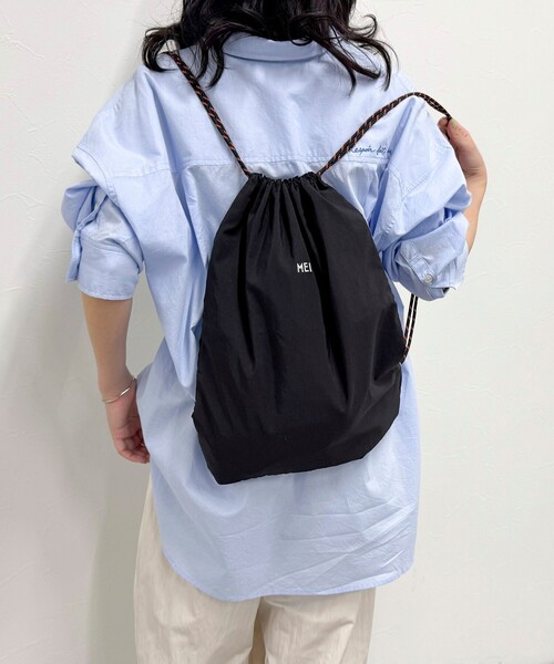 Mei 出品 MEI/メイ】ショルダー付ナップサック（5-0511-3-32-102）｜fredy