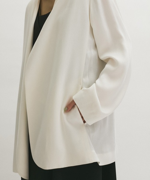 4-21【未使用】ADAM ET ROPE ノーカラージャケット定価21450円 ADAM ET ROPE' ジャケット ノーカラージャケット 「WEB限定