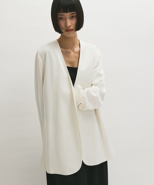 4-21【未使用】ADAM ET ROPE ノーカラージャケット定価21450円 ADAM ET ROPE' ジャケット ノーカラージャケット 「WEB限定