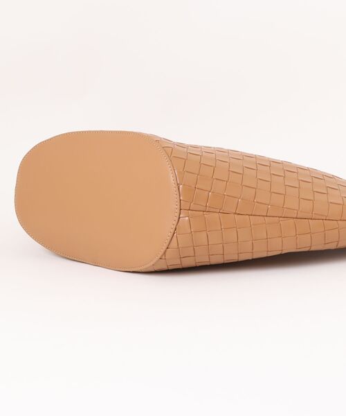 NiiNa（ニーナ）の「【 NiiNa / ニーナ 】高品質牛革 大容量 ワンハンドル クロスデザイン イントレチャート レザーバッグ（トートバッグ・レディース・ブラウン/ダークブラウン/ブラック・FREE）」の6枚目の写真